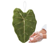 WEITING Asciugamani Decorativi per Bagno | Asciugamani da Mano Appendibili - Salviette Morbide a Forma di Foglia in Pile Coral Asciugatura Rapida per Casa Cucina Bagno