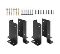 weiting Base per Paletti per Recinzione, Kit Supporti per Paletti in Legno per Pergolati, Copertura di Supporto Resistente 4 Pezzi per Ringhiere Gazebo Portico Patio Cassette Postali Pergola