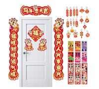 weiting Coppie per Capodanno Cinese 2026 | Coppie Tradizionali 'Anno Del Cavallo,Decorazioni Casa per Anno Nuovo Cinese,Per Famiglia Amici Adulti Uomini Donne Casa Ufficio Festa E Celebrazione