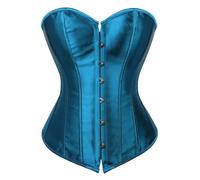 WEITING Corsetto overbust gotico Top Corsetti da donna Bustini sexy Intimo modellante per il corpo Corsetto dimagrante Corsetto taglie forti-NewBlue-M