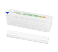 WEITING Dispenser per pellicola salvafreschezza, dispenser di pellicola trasparente con dispositivo di taglio, taglierina 2 in 1, organizzatore per pellicola di alluminio, pellicola trasparente