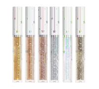 weiting Eyeliner liquidi glitterati, Eyeliner liquidi impermeabili | Set di colori per eyeliner 6 colori Matita per eyeliner impermeabile,Matita per occhi glitter lunga tenuta, prova di