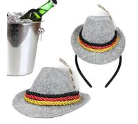 WEITING Fascia per Oktoberfest - Accessorio Per Testa Da Costume Per Festa Della Birra | Fascia in Feltro Decorazione Donna per Feste a Tema Halloween e Oktoberfest