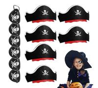WEITING Kit per feste pirata - Kit per feste cosplay di Halloween per pirati - per occhi da pirata, spade, cappelli per