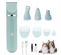 weiting Kit Toelettatura Cani per Casa,4 In 1 Tagliaunghie E Tosatrice Ricaricabile | Elettriche Regolabili per Gatti Cuccioli e Casa