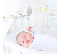 weiting Motore Carillon Culla Neonato,Giocattolo Elettrico con Luci e Melodie | Giochi Educativi per Spazi, Box, Fascia Prescolare, Girello, Prima Infanzia e Asilo