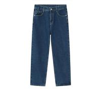 WEITING Pantaloni Slim da Uomo in Jeans Semplice Basic Bianco e Nero-Blu Scuro-L
