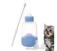 weiting per l'allattamento al seno - Bottiglia per l'allattamento | per cuccioli da 100 ml - Bottiglia morbida e comoda per uso alimentare con tettarella e spazzola per cuccioli, ,