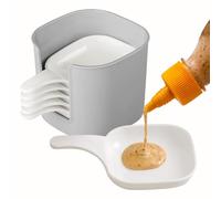 WEITING Piattini Per Salse | 6 Pezzi Vassoietti Salsa di Soia Con Manico - Vassoi Per Ketchup Con Porta Per Intingoli Per Yogurt Uso Commerciale Spuntini Ristoranti Tavola Cucina E Riunioni