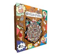 weiting Puzzle Di Gatto - 135 Pezzi Giocattoli In Legno E Divertenti,Puzzle Gatto Decorativo Giocattoli Per Bambini | Per Educazione Intrattenimento Ragazzi Ragazze Amanti Di Animali Casa Interno