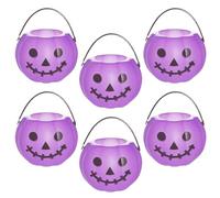 weiting Secchi di Halloween, 6 Pezzi Contenitore Di Caramelle Halloween, Decorazione Casa per Bambini Feste di Compleanno Riunioni Autunnali