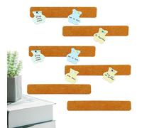 weiting Strisce Feltro Bacheca Bar | Bacheca bacheche spesse in sughero autoadesive 6 pezzi - Strisce adesive per bacheca promemoria bollettino per casa, uffici, cubicoli, aule