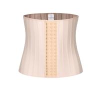 WEITING Taglia XXS-6XL Lattice da donna 25 Allenatore in vita disossato in acciaio Cincher Firm Compression Shapewear Corsetto Nude Black -Nude-XXS