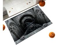 WEITING Zerbino Di Halloween Tappeto Illusione Ottica per Portico Esterno | Tappeto 60x40cm Illusione Abisso Per ingresso, soggiorno, cucina, bagno, interno ed esterno
