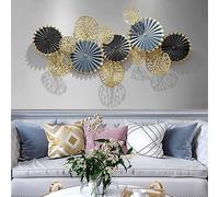 WEITINGKKK decorazioni a parete 3D, Decorazione murale moderna nordica con scultura in metallo 3D e cerchi