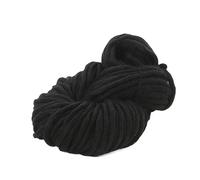 WEITINGKKK di Lana, Filato Acrilico Spesso for Lavoro a Maglia a Mano, filatura Fai da Te, Coperta Multicolore, Confezione da 2, 500 g(Black)
