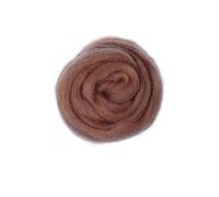 WEITINGKKK di Lana, Filato di Lana Merino for infeltrimento ad ago e a Umido, Marrone, 50 g/100 g(57,50g)