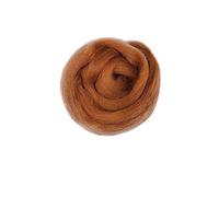 WEITINGKKK di Lana, Filato di Lana Merino for infeltrimento ad ago e a Umido, Marrone, 50 g/100 g(92,50g)