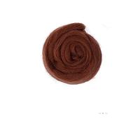 WEITINGKKK di Lana, Filato di Lana Merino for infeltrimento ad ago e a Umido, Marrone, 50 g/100 g(Brown,50g)