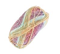 WEITINGKKK di Lana, Filato sfumato di Cotone al Latte da 40 g, 130 m, Multicolore, 4 Capi(101)