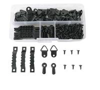 WEITINGKKK Ganci per quadri, Gancio for cornice a dente di sega multicolore for appendere opere d'arte(Black)