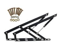 WEITINGKKK il salto dell'aria, Cerniere a molla a gas resistenti da 2 pezzi for scatole da letto, cerniera a molla pieghevole for divano, cerniera for scatola da letto pieghevole(Black,1200mm)