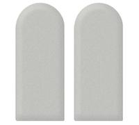 WEITINGKKK Imbottitura per cuscini da parete, 2 pannelli da parete imbottiti autoadesivi 3D for testiera del letto, 20x50 cm, multicolore(Grey)