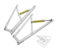WEITINGKKK Kit di sollevamento di archiviazione, 2 pezzi cerniera a molla resistenza a molla cerniera a molla triangolare design divano pieghevole letto pieghevole(White,800mm)