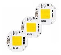 WEITINGKKK lampadine a chip LED, 3 pezzi 50W/70W/100W 110-220V COB LED Chip Smart IC Nessun driver necessario Multicolore 54x53mm(Plant Light,110V-100W)