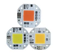 WEITINGKKK lampadine a chip LED, 5 pezzi COB LED Chip 50W/70W/100W 110V/220V Smart IC senza driver spettro completo multicolore 54x53mm(Plant Light,110V-50W)