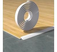 WEITINGKKK Listello di transizione per pavimenti, Striscia di transizione da pavimento in diverse dimensioni. soglia in PVC autoadesiva multicolore(White,W-3cm)