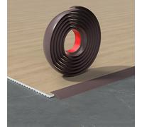 WEITINGKKK Listello di transizione per pavimenti, Striscia di transizione da pavimento in diverse dimensioni. soglia in PVC autoadesiva multicolore(Dark Brown,W-3cm)