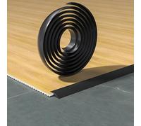 WEITINGKKK Listello di transizione per pavimenti, Striscia di transizione da pavimento in diverse dimensioni. soglia in PVC autoadesiva multicolore(Black,W-3cm)