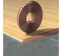 WEITINGKKK Listello di transizione per pavimenti, Striscia di transizione da pavimento in diverse dimensioni. soglia in PVC autoadesiva multicolore(Dark Brown,W-5cm)