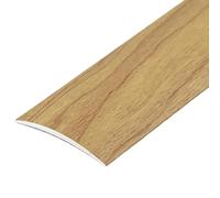 WEITINGKKK Listello di transizione per pavimenti, Striscia di transizione in metallo for pavimenti, piastrelle, porte, pareti multicolore 90-130 cm(Light Brown,L90cm/2.95ft)