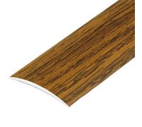 WEITINGKKK Listello di transizione per pavimenti, Striscia di transizione in metallo for pavimenti, piastrelle, porte, pareti multicolore 90-130 cm(Dark Brown,L90cm/2.95ft)
