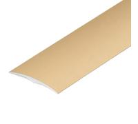 WEITINGKKK Listello di transizione per pavimenti, Striscia di transizione in metallo for pavimenti, piastrelle, porte, pareti multicolore 90-130 cm(Gold,L130cm/4.27ft)