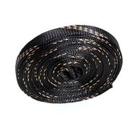 WEITINGKKK Manicotto per la gestione dei cavi, Guaina for la gestione dei cavi multicolore, diverse misure(Black Gold,25 MM-5 METER)