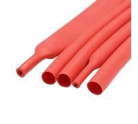 WEITINGKKK Manicotto per la gestione dei cavi, Tubo termorestringente for la gestione dei cavi con colla in poliolefina, 3 a 1, misure assortite, rosso(Red,19.1MM-10M)