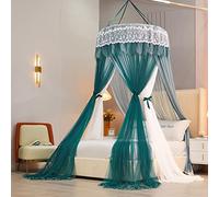WEITINGKKK Nastro jacquard di rifinitura, Zanzariera for letto a baldacchino multicolore di diverse misure(Dark Green,2.0m)
