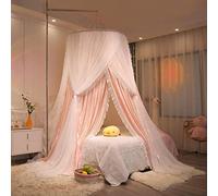 WEITINGKKK Nastro jacquard di rifinitura, Zanzariera for letto a baldacchino, tenda a cupola, ombreggiante, for pavimento e soffitto, doppia o singola, multicolore(G,Flood tent+curtain)