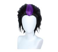 WEITINGKKK Parrucche Sintetiche Cosplay Costume Wig, Parrucca Nera a Strati for Cosplay Parrucca di Halloween