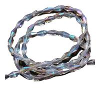 WEITINGKKK Perline bicono in Cristallo, Confezione da 116-160 Perline biconiche sfaccettate for creazione di Gioielli in Vetro Multicolore Varie Dimensioni(Imported Lottery,4X12mm About 116PCS)