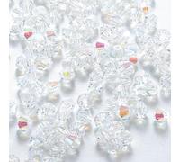 WEITINGKKK Perline bicono in Cristallo, Confezione di Perle Vetro biconiche sfaccettate Multicolori da 3-6 mm for la creazione Gioielli(Light of Heaven,4.0MM About 720PCS)