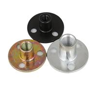 WEITINGKKK Piastre di fissaggio per gambe, Piastre Di Montaggio Gamba Confezione Da 100 Dadi Bloccaggio Multicolor M6-M12 for Mobili Divano A Tre Fori(M8x27-White Zinc)