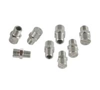WEITINGKKK Punta dell'ugello, Ugello a spruzzo ad Alta Pressione in Acciaio Inossidabile 304, 65 Gradi, specifiche Multiple, Confezione da 5/10(No.20: 1/2 (2.8 Mm Aperture),10pcs)
