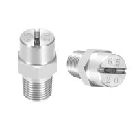 WEITINGKKK Punta dell'ugello, Ugello a ventaglio Piatto in Acciaio Inossidabile 304, Filettatura a 65 Gradi, orifizio Multiplo, Confezione da 5 o 10(No.05: 1/4 (1.4 Mm Aperture),10pcs)