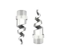WEITINGKKK Punta dell'ugello, Ugello atomizzatore a Spirale in Acciaio Inossidabile da 90 e 120 Gradi, da 1/4 a 2 Pollici, Confezione con più opzioni di imballaggio(2 Inch-304 Stainless Steel,5pcs)
