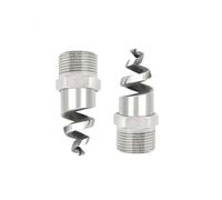 WEITINGKKK Punta dell'ugello, Ugello atomizzatore a Spirale in Acciaio Inossidabile da 90 e 120 Gradi, da 1/4 a 2 Pollici, Confezione con più opzioni di imballaggio(3/4-304 Stainless Steel,1pc)