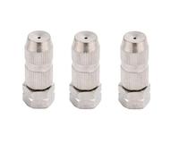 WEITINGKKK Punta dell'ugello, Ugello Regolabile in Ottone 1,5 mm M14x1,5 mm con rondella O-Ring Confezione da 2-10 Misure Multiple(Directly Spray Silver,4pc)